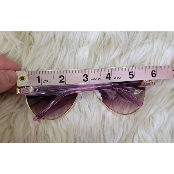 Juicy Couture Pink and Gold Aviator Sunglasses New - Picture 7 of 8